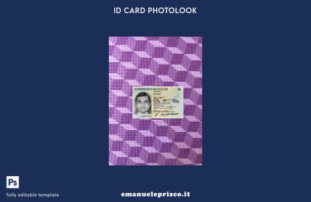 stile verificato Modello frontale photolook presente con carta d'identità specia